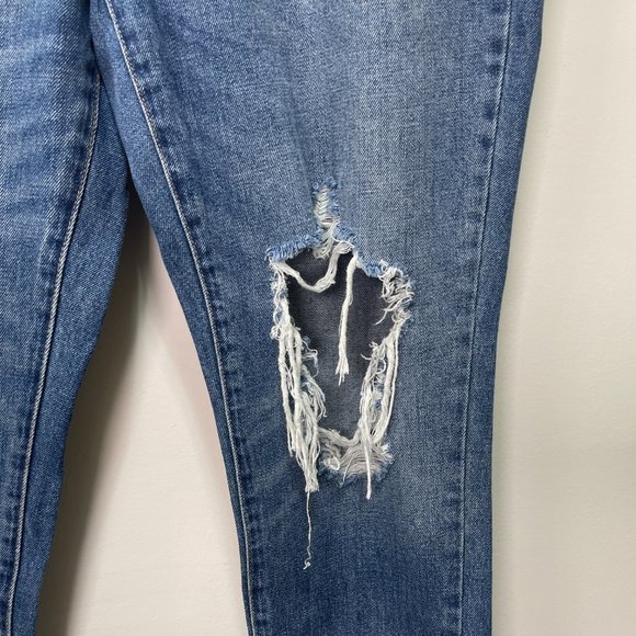 BLANK NYC The Rivington High-Rise Tapered Distressed Jeans sz 31 - Picture 4 of 14